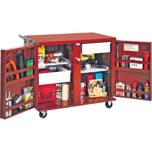 Rolling Work Bench, 43-7/8" W x 40-1/2" H x 26-7/8" D, 21.7 Cubic Feet Capacity Haskins Industrial Inc.