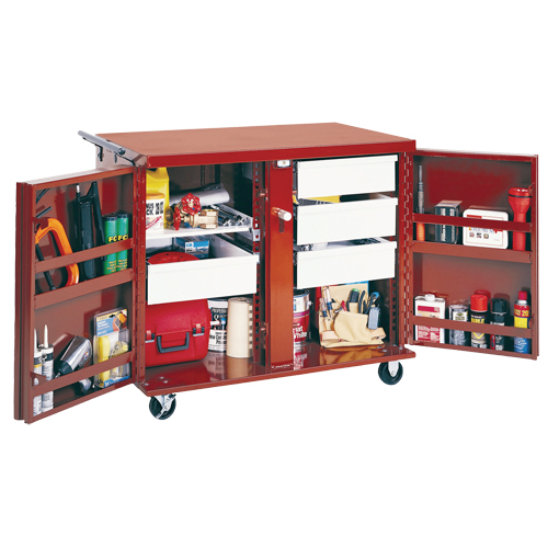 Rolling Work Bench, 49-7/8" W x 40-5/8" H x 26-7/8" D, 24.6 Cubic Feet Capacity Haskins Industrial Inc.