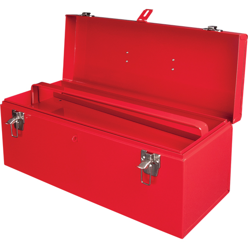 Coffre &agrave; outils portatif ATB100 avec plateau en m&eacute;tal pour outils, 8-3/4" P x 21" la x 9" h, Rouge Haskins Industrial Inc.