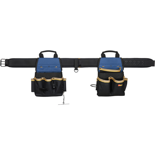 Combin&eacute;s de ceinture &agrave; outils &agrave; 20 pochettes, Polyester, Noir Haskins Industrial Inc.