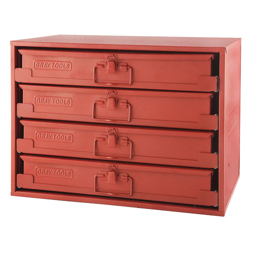 Compartment Rack With 4 Compartment Boxes, 4 Slots, 20-1/2" W x 12-1/2" D x 14-5/8" H, Red Haskins Industrial Inc.