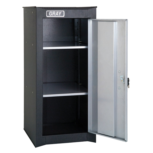 Side Rider Cabinet, 2 Drawers, 14-3/4" W x 18" D x 33-3/4" H, Black Haskins Industrial Inc.