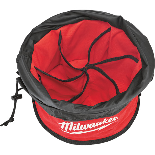 Sac range-tout style parachute, 11-4/5" lo x 11-4/5" la x 11" h, Nylon, Noir/Rouge Haskins Industrial Inc.