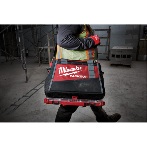 Packout Tool Bag, Ballistic Nylon, 2 Pockets, Black/Red Haskins Industrial Inc.