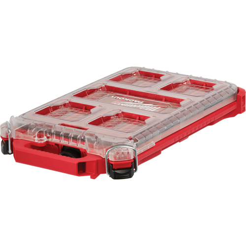 Packout Compact Low-Profile Organizer, 16-2/5" x 9-3/4" x 2-1/2", Black/Red Haskins Industrial Inc.