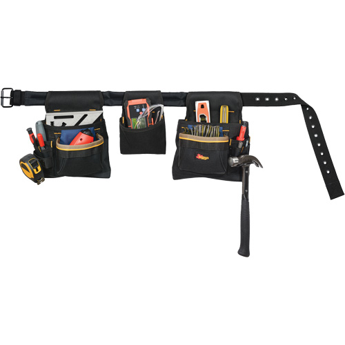 Ceinture &agrave; outils combin&eacute;e de luxe, Polyester, Noir Haskins Industrial Inc.