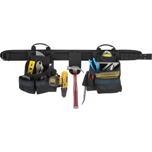 Ceinture &agrave; outils pour &eacute;lectricien, Polyester, Noir Haskins Industrial Inc.