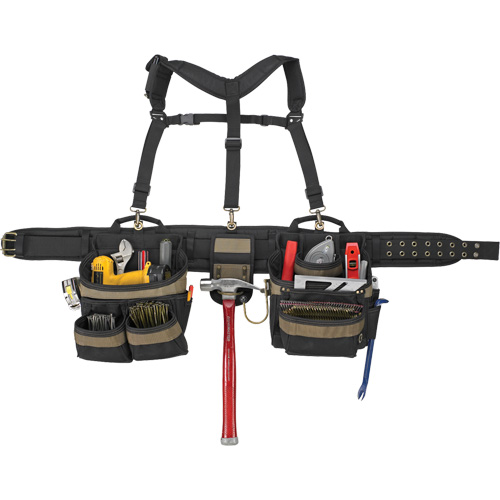 Ceinture &agrave; outils de luxe, Polyester, Noir Haskins Industrial Inc.