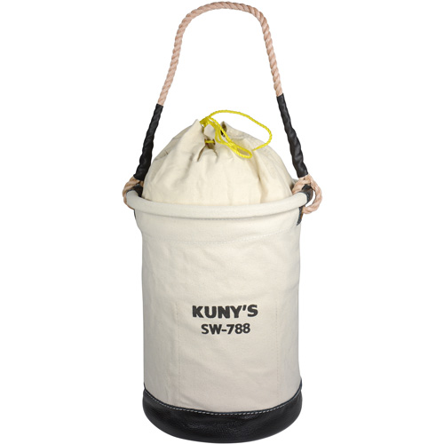 Sac &agrave; outils avec sommet style parachute, 11-1/2" lo x 11-1/2" la x 16" h, Toile, Beige Haskins Industrial Inc.