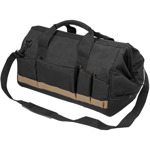 MEGAMOUTH Tool Bag, Polyester, 25 Pockets, Black Haskins Industrial Inc.