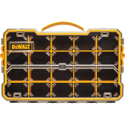 Compartment Pro Organizer, 11" W x 17-5/8" D x 2-7/8" H, Black/Yellow Haskins Industrial Inc.