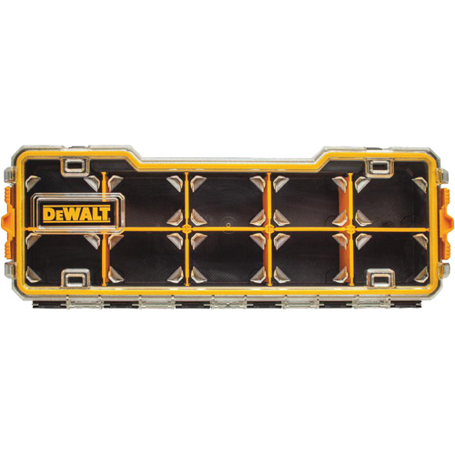 Compartment Pro Organizer, 6-5/8" W x 17-5/8" D x 2-7/8" H, Black/Yellow Haskins Industrial Inc.