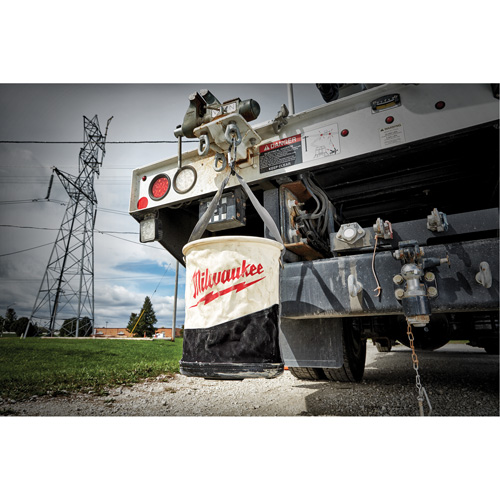 Seau &agrave; outils tout usage, 11-4/5" lo x 11-4/5" la x 14-3/5" h, Toile, Beige/Noir Haskins Industrial Inc.