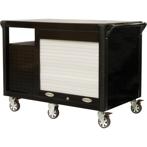 Chariot industriel, 12 tiroirs, 31-5/8" lo x 52-1/2" la x 40-1/4" h, Noir/Orange Haskins Industrial Inc.