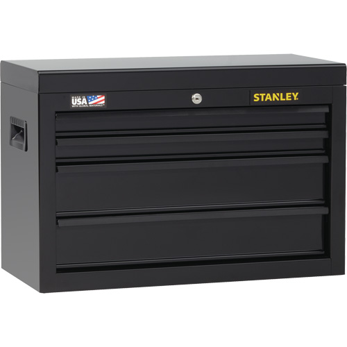 100 Series Tool Chest, 26" W, 4 Drawers, Black Haskins Industrial Inc.