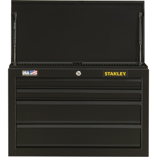 100 Series Tool Chest, 26" W, 4 Drawers, Black Haskins Industrial Inc.