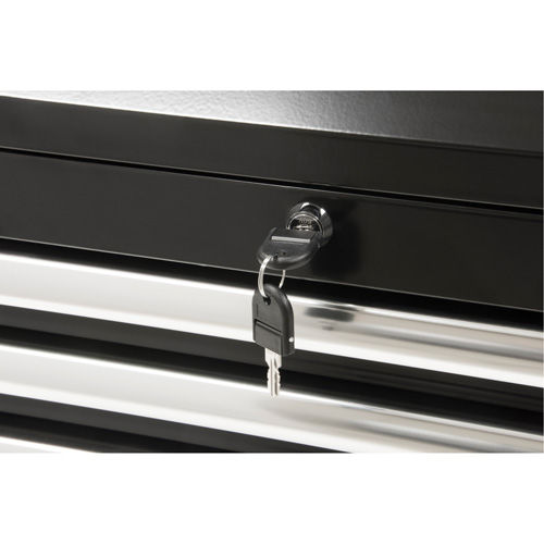 Coffre &agrave; outils industriel, 26" la, 4 tiroirs, Noir Haskins Industrial Inc.