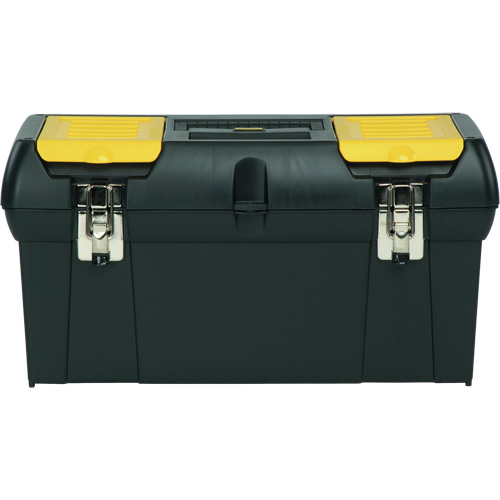 2000 Series Tool Box with Tray, 24" W x 11-1/4" D x 11" H, Black/Yellow Haskins Industrial Inc.