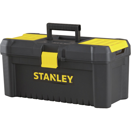 Coffre &agrave; outils avec plateau Essential, 16" la x 8" p x 7-3/10" h, Noir/Jaune Haskins Industrial Inc.