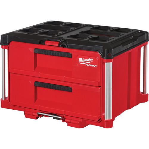 Packout 2-Drawer Tool Box, 16-1/3" x 14-1/3" x 22-1/5", Red Haskins Industrial Inc.