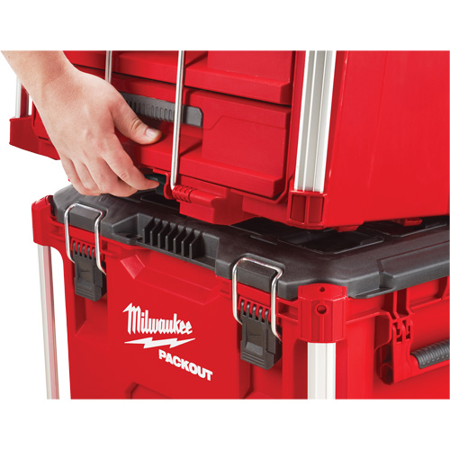 Packout 3-Drawer Tool Box, 16-1/3" x 14-1/3" x 22-1/5", Black/Red Haskins Industrial Inc.