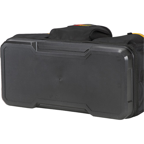 Molded Base Big-Mouth Tote Tool Bag, Ballistic Polyester, 23 Pockets, Black/Blue Haskins Industrial Inc.