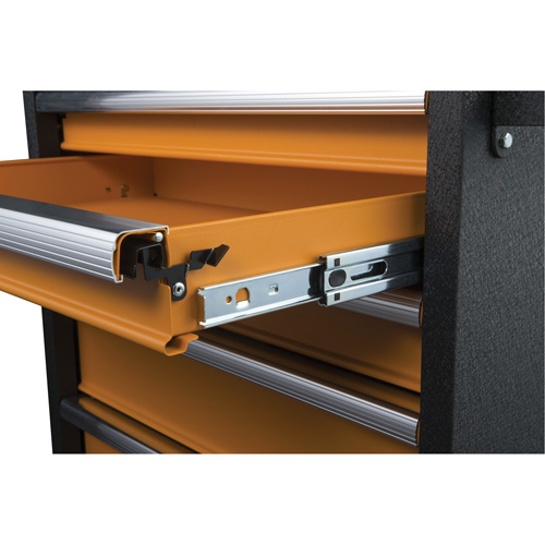 GSX Series Tool Chest, 26" W, 4 Drawers, Black/Orange Haskins Industrial Inc.