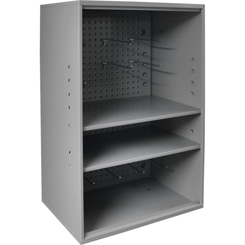 Armoire d'entreposage de produits abrasifs avec panneau perfor&eacute;, Acier, 19-7/8" x 14-1/4" x 32-3/4", Gris Haskins Industrial Inc.