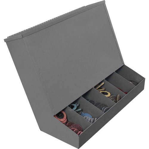 Gravity Feed Dispenser with Lid Haskins Industrial Inc.