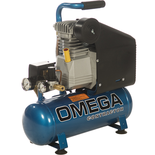 Portable Contractor Series Compressors - Oil Lube, Direct Drive, Electric, 2.6 Gal. (3.2 US Gal), 125 PSI, 115/1 V Haskins Industrial Inc.