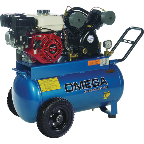 Contractor Series Air Compressors, Gas, 16.6 Gal. (20 US Gal), 125 PSI Haskins Industrial Inc.