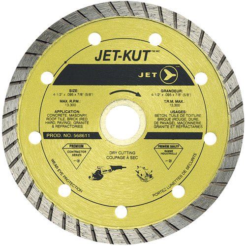 Lame diamant Turbo de premi&egrave;re qualit&eacute; JET-KUT Haskins Industrial Inc.