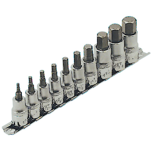 Jeu de douilles SAE HSW3812-10, Hexagonale, Prise 1/2"/3/8", 10 mr Haskins Industrial Inc.