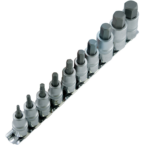 Jeu de douilles m&eacute;triques HSW3812-10M, Hexagonale, Prise 1/2"/3/8", 10 mr Haskins Industrial Inc.