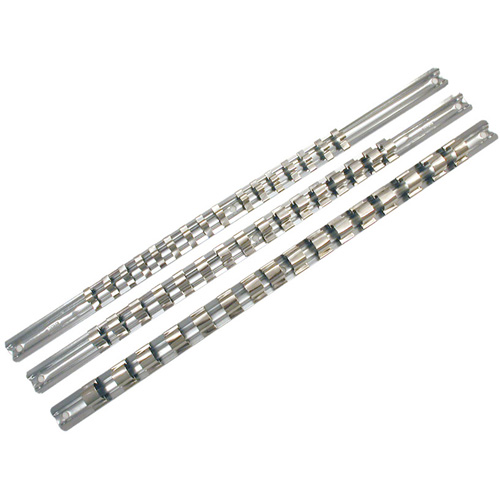 Rail porte-douilles &agrave; entraînement 1/4" SCH-14 avec 16 attaches de retenue Haskins Industrial Inc.