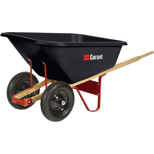 Wheelbarrow, 8 cu. Ft., Polyethylene Tray Haskins Industrial Inc.
