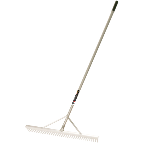 Pro Level Rakes, Aluminum Handle, 36" W, Aluminum Blade, 36 Tines Haskins Industrial Inc.