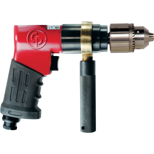 Reversible Drill, 15 CFM, 1/4" NPTF, 3/8" Chuck Haskins Industrial Inc.
