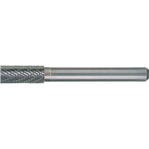 Solid Carbide Burrs - Cylinder Shape with End Cut, SB-1, 1/4" Dia., 1/4" Shank, 5/8" Depth of Cut Haskins Industrial Inc.