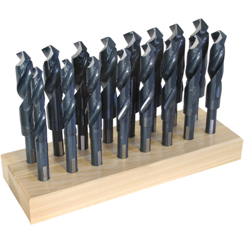 Jeux de forets, 16 morceaux, Acier rapide Haskins Industrial Inc.
