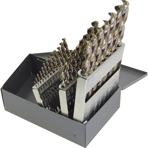 Jeux de forets, 29 morceaux, Acier rapide Haskins Industrial Inc.