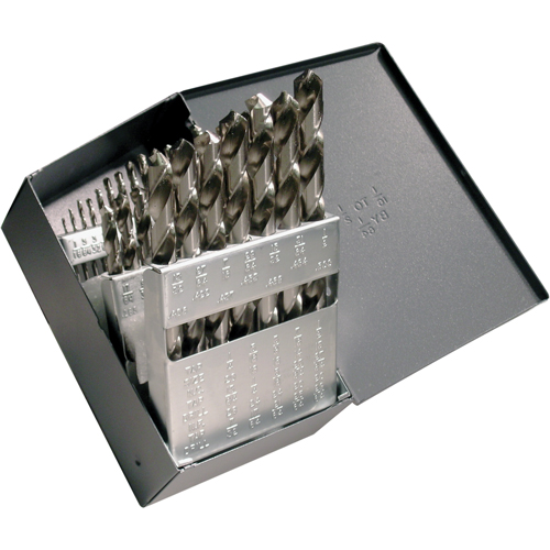 Jeux de forets, 29 morceaux, Acier rapide Haskins Industrial Inc.
