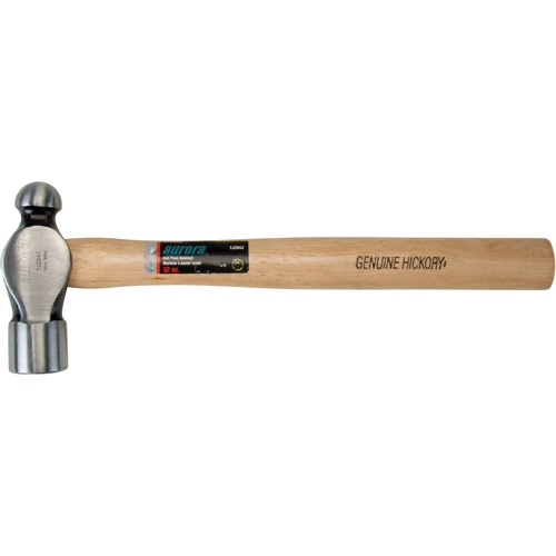 Ball Pein Hammer, 32 oz. Head Weight, Plain Face, Wood Handle Haskins Industrial Inc.