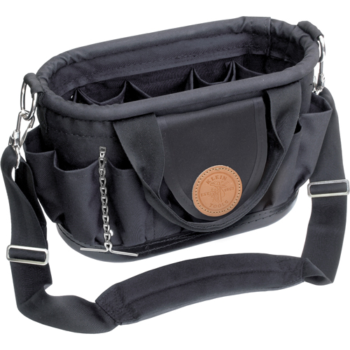 Porte-outils avec courroie d'&eacute;paule Tool Tote, Polyester, 17 pochettes, Noir Haskins Industrial Inc.