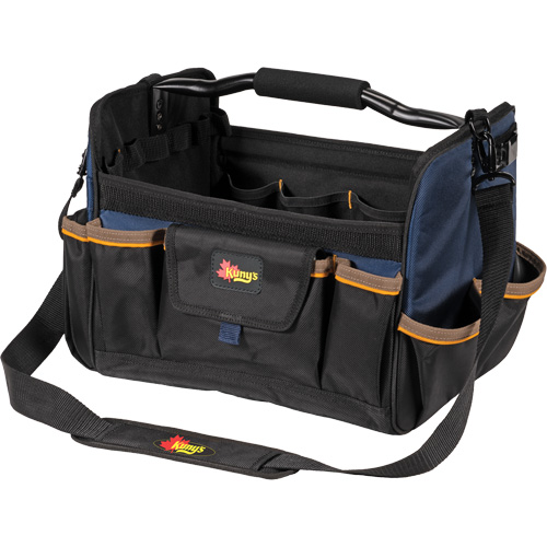 Sacs &agrave; outils souple &agrave; dessus ouvert de 14", Polyester, 21 pochettes, Beige Haskins Industrial Inc.