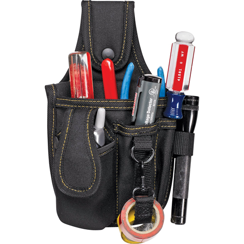 &eacute;tuis &agrave; plusieurs pochettes pour outils & t&eacute;l&eacute;phone cellulaire, Porte-outil multiple, Polyester, 4 Poches Haskins Industrial Inc.