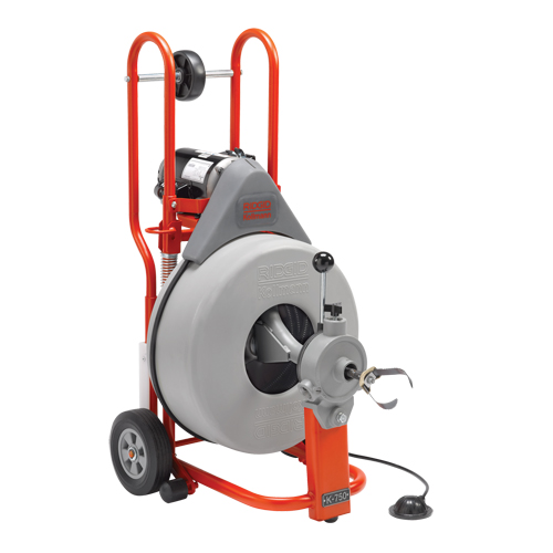 Drum Machine Drain Cleaner K-750, Electric, 3/4" x 100' Haskins Industrial Inc.