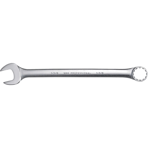 Combination Wrench, 12 Point, 1-3/8", Satin Finish Haskins Industrial Inc.