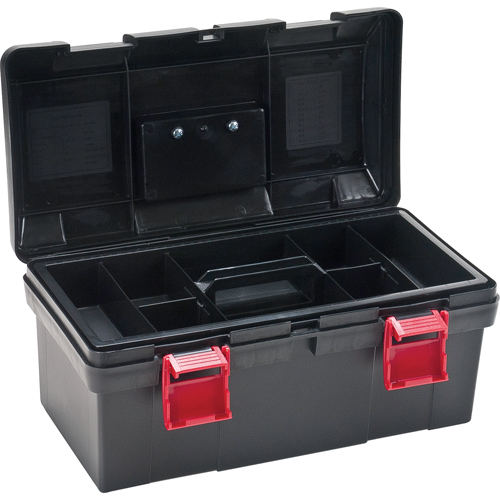 Heavy-Duty Tool Box, 17-1/2" W x 9-1/2" D x 8" H, Black Haskins Industrial Inc.