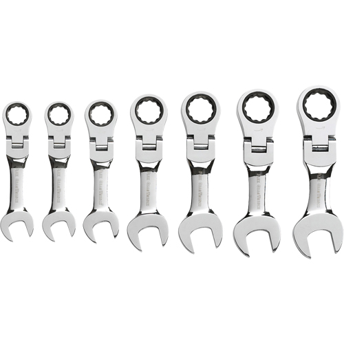 Stubby Wrench Set, Combination, 7 Pieces, Imperial Haskins Industrial Inc.